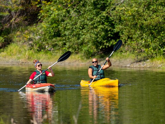 Le Baluchon Éco-villégiature - Mauricie - Kayak en rivière