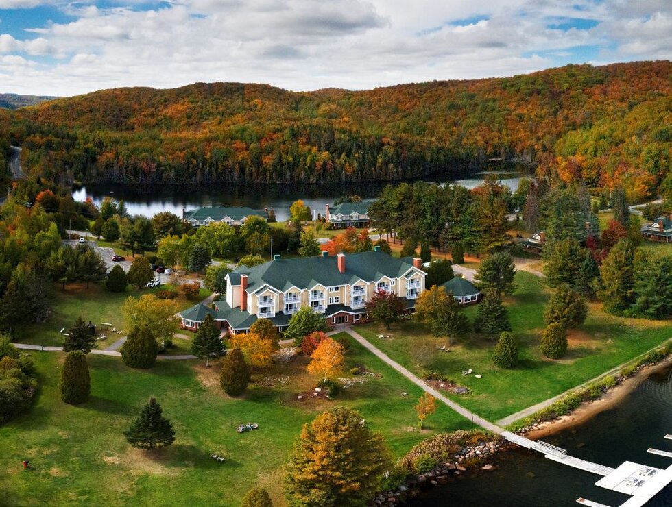 Auberge du Lac-à-l'Eau-Claire Mauricie paysage