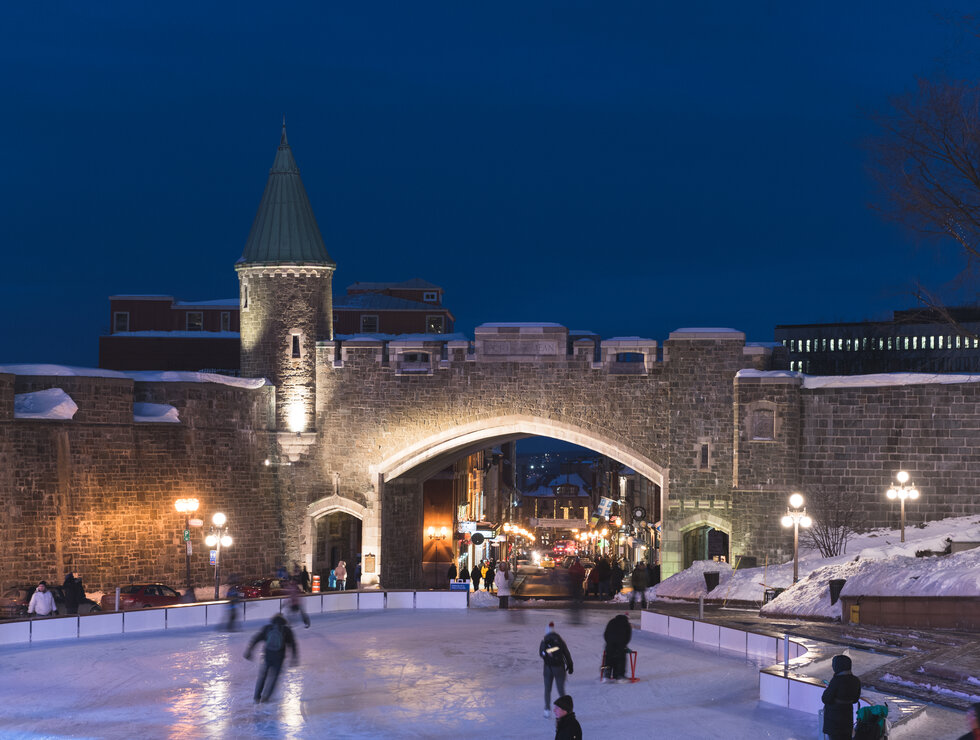 Hôtel Château Bellevue Québec Patinoire de la PLace D'Youville