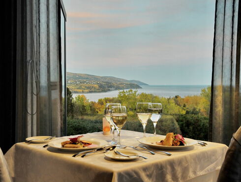 Auberge des Falaises Charlevoix repas