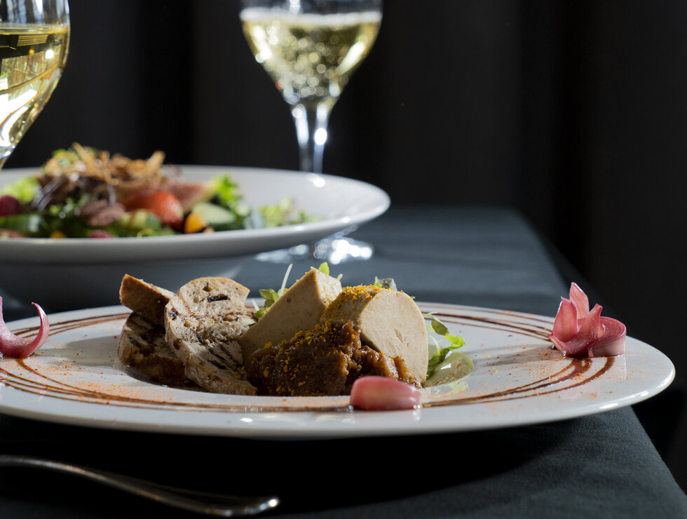 Auberge Godefroy foie gras vin