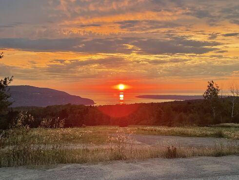 Auberge des Falaises Charlevoix levée soleil