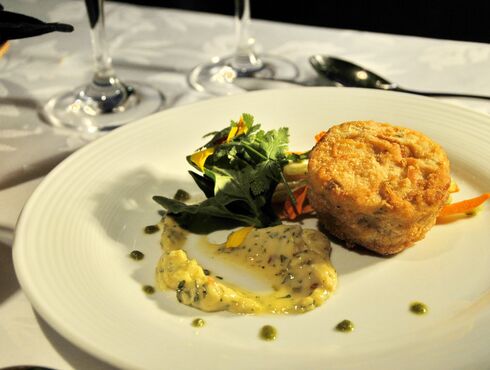 Auberge des Falaises Charlevoix meal