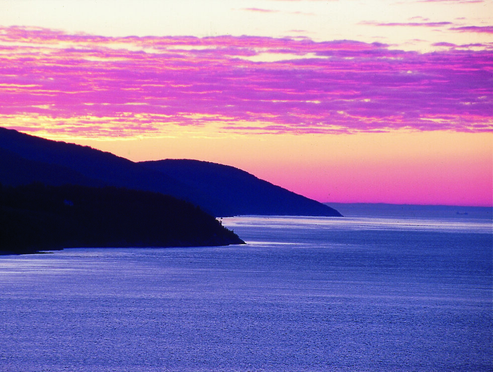 Auberge des Falaises Charlevoix sunrise