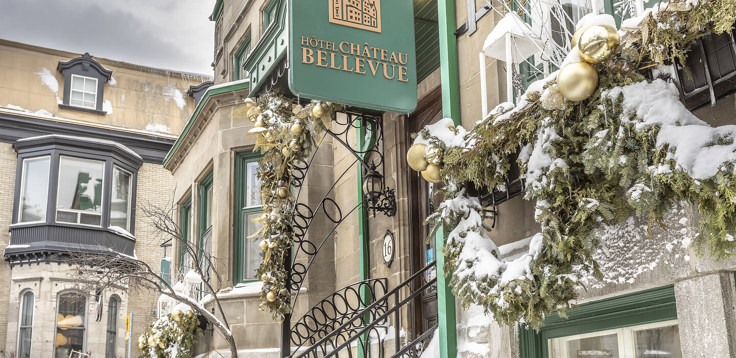 Hôtel Château Bellevue Québec - facade hiver