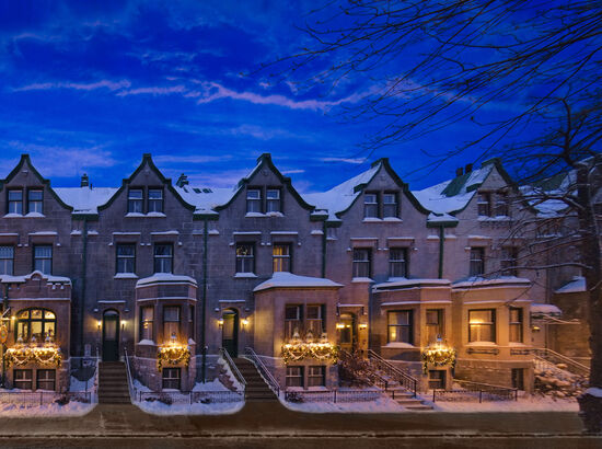 Hôtel Château Bellevue Québec - facade hiver