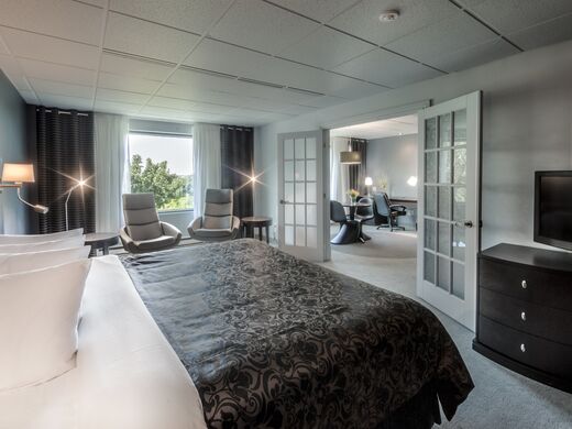 Hôtel Château Joliette Lanaudière Suite signature vue rivière