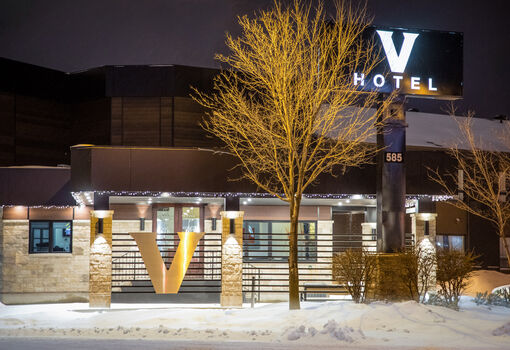 Hôtel V - Outaouais - Facade Hiver